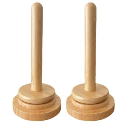 All Trust Yarn Rotating Portable Wooden Yarn Stand for Knitting Holder, (2-Pack)