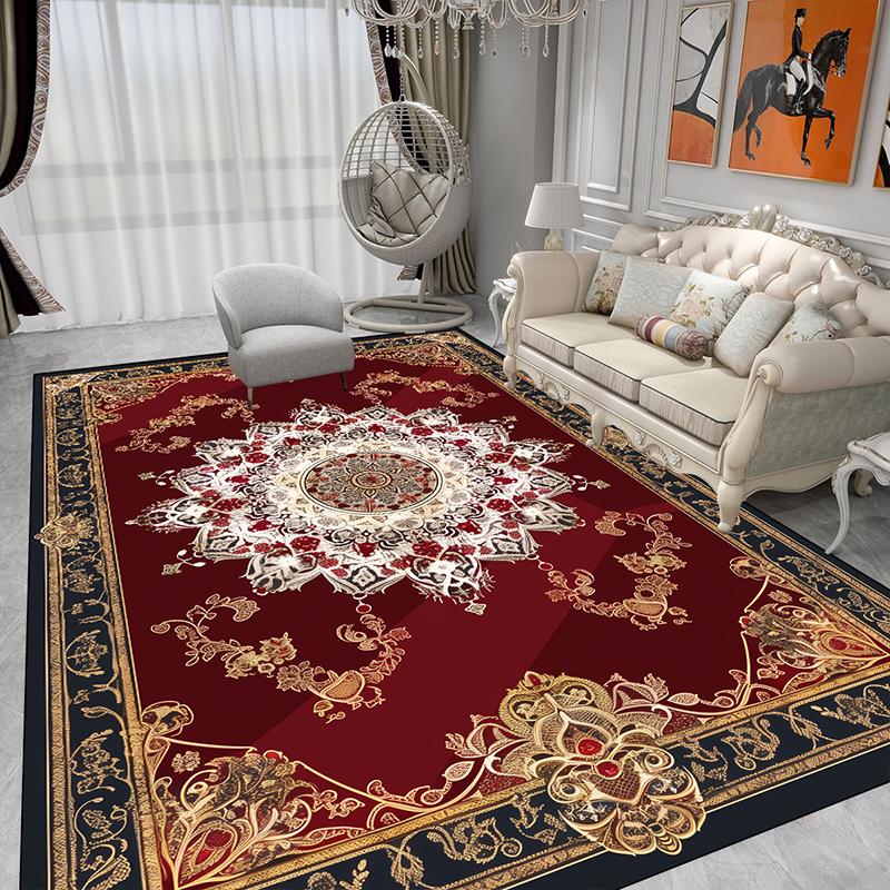 Luxury Style Large Area Persia Carpet Living Room American Style Decoration Home Sofa Area Rugs for Bedroom Soft Floor Mat