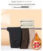 Warm High-Waist Velvet Pants for Middle-Aged and Elderly Women - Autumn/Winter Straight-Leg Style
