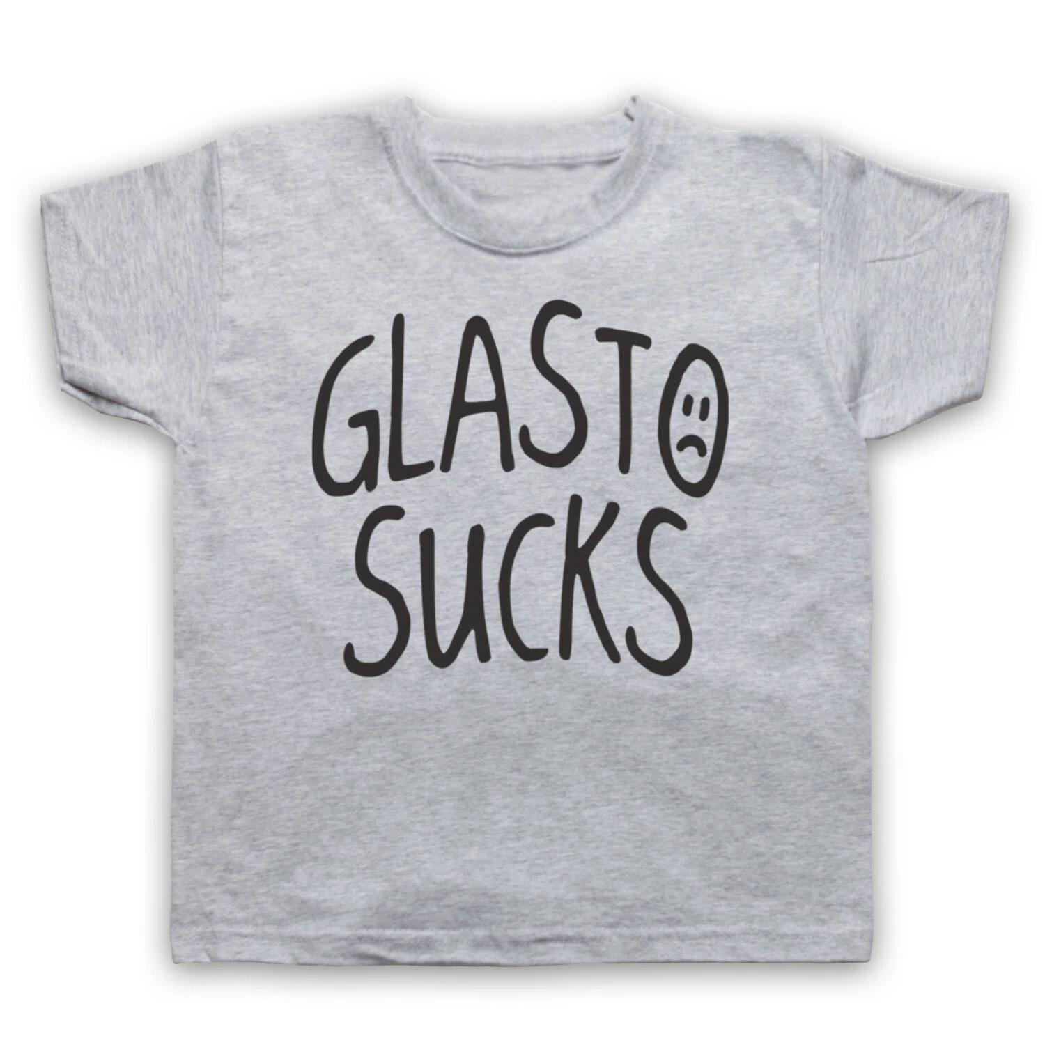 

GLASTO SUCKS GLASTONBURY SLOGAN HIPSTER UNOFFICIAL ANTI KIDS CHILDS T-shirt 130