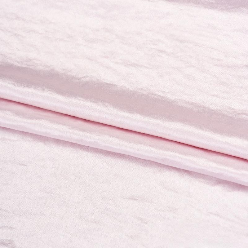 Chinese Style Lustrous Acetic Acid Gold Lustrous Satin Fabric Water Light Satin Natural Pleated Texture Drape Fabric Textile