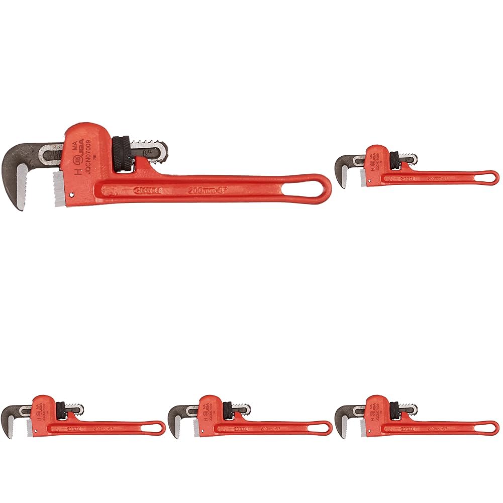 

Takagi GISUKE Pipe Wrench with JIS Standard, 200mm, PW-200J (x 5)