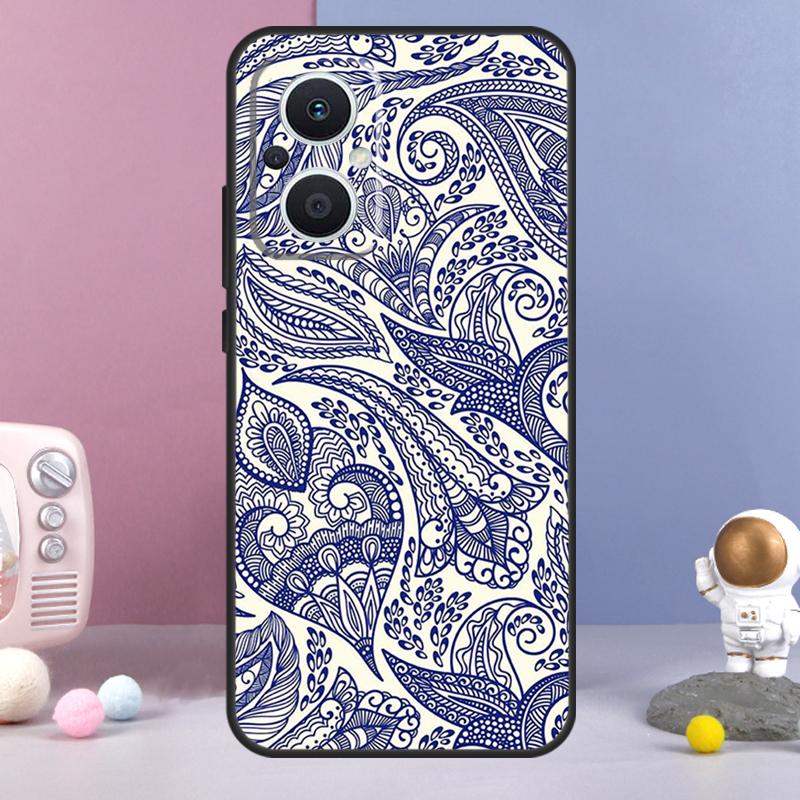 

Чехол с узором пейсли для OPPO Reno 12 F 11F 13F 14F 10 11 13 14 Pro 7 8 Lite Чехол для OPPO Find X9 X6 X5 X8 Pro OPPO Reno10 Pro