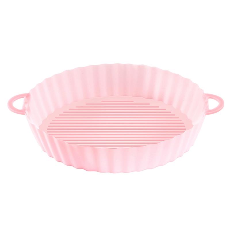 AirFryer Silicone Pot Air Fryers Oven Baking Tray Fried Pizza Chicken Basket Mat Silicone Liner Grill Pan Para Cocina Accesorios