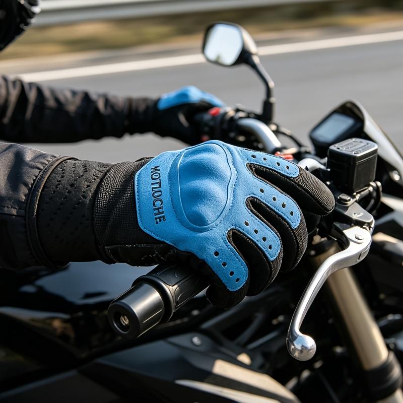 New Motorcycle Riding Gloves for Men, Outdoor Sports Motorcycle Anti-Slip Touchscreen Cycling Gloves, Outdoor Sports Fitness Training Gloves