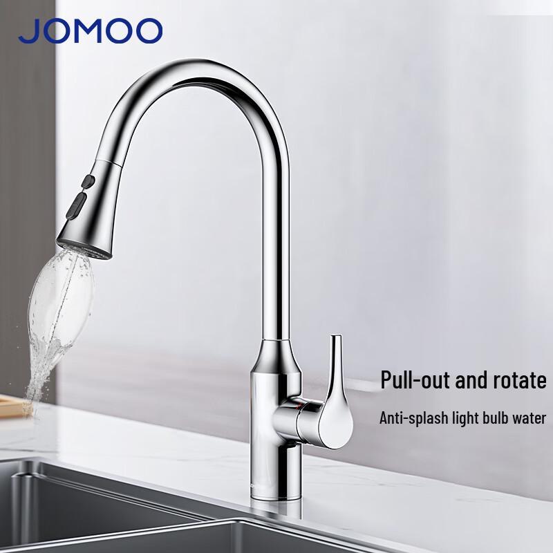 Jomoo Single Handle Pull-out Kitchen Faucet