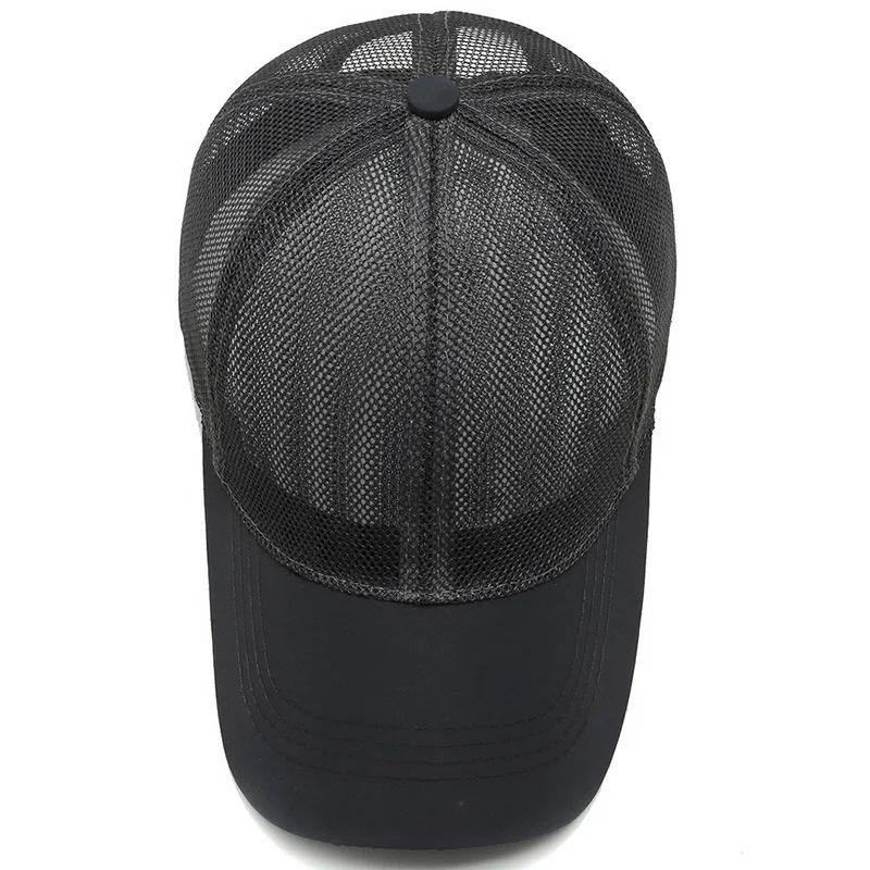 Summer Full Mesh Baseball Cap Unisex Trucker Cap Trucker Caps Men Fishing Hat Quick Dry Golf Running Hat izable Fit Snapback Hat
