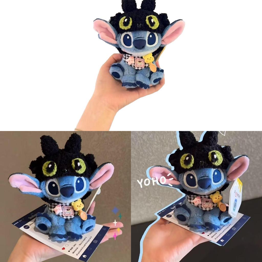 Stitch And Toothless Plush Toy With Knit Craft For Gift Giving