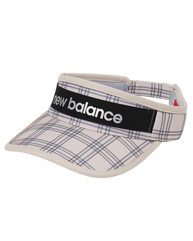 [New Balance] Golf Women's Sun Visor (Double Check, Size Adjustable)  012-5187507 041Beige FR