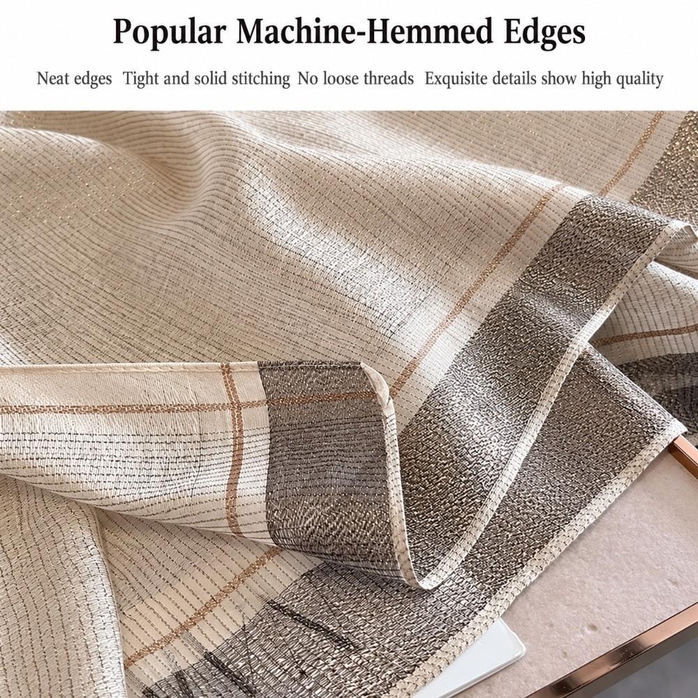 Elegant Wrap Shawl Breathable Border Shawl Fashion Imitation Silk Scarf  Daily Outfit