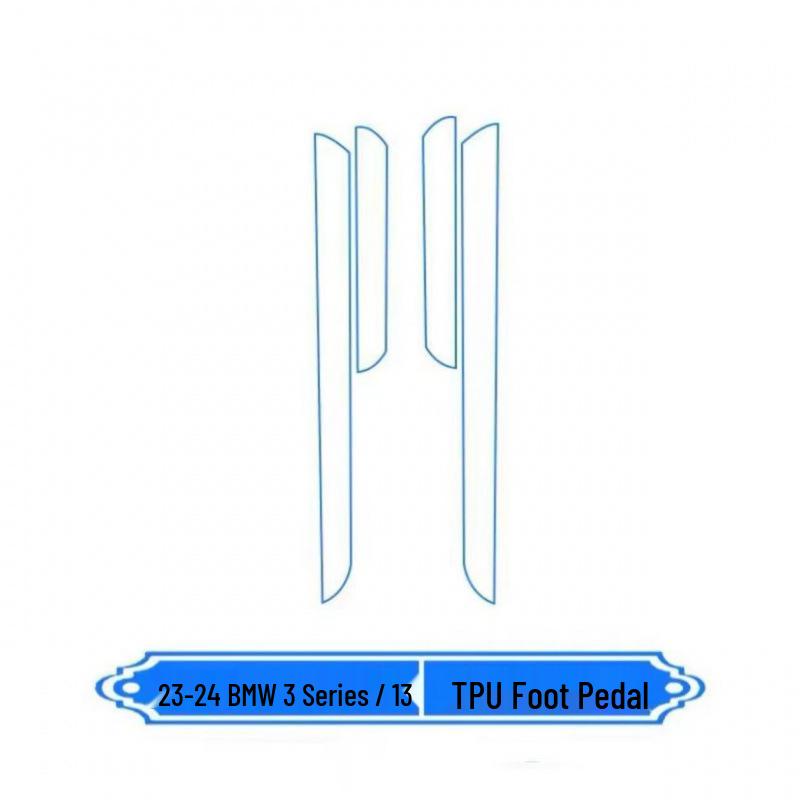 BMW 3 Series (23-25) Interior Film Kit: I3 Console Sticker & 325li Screen TPU Protector.