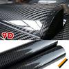 9D Carbon Fiber Car Sticker Self Adhesive Glossy Black Vinyl Wrap Film Anti-Scratch Auto Decoration Sticker for Cars Accessories