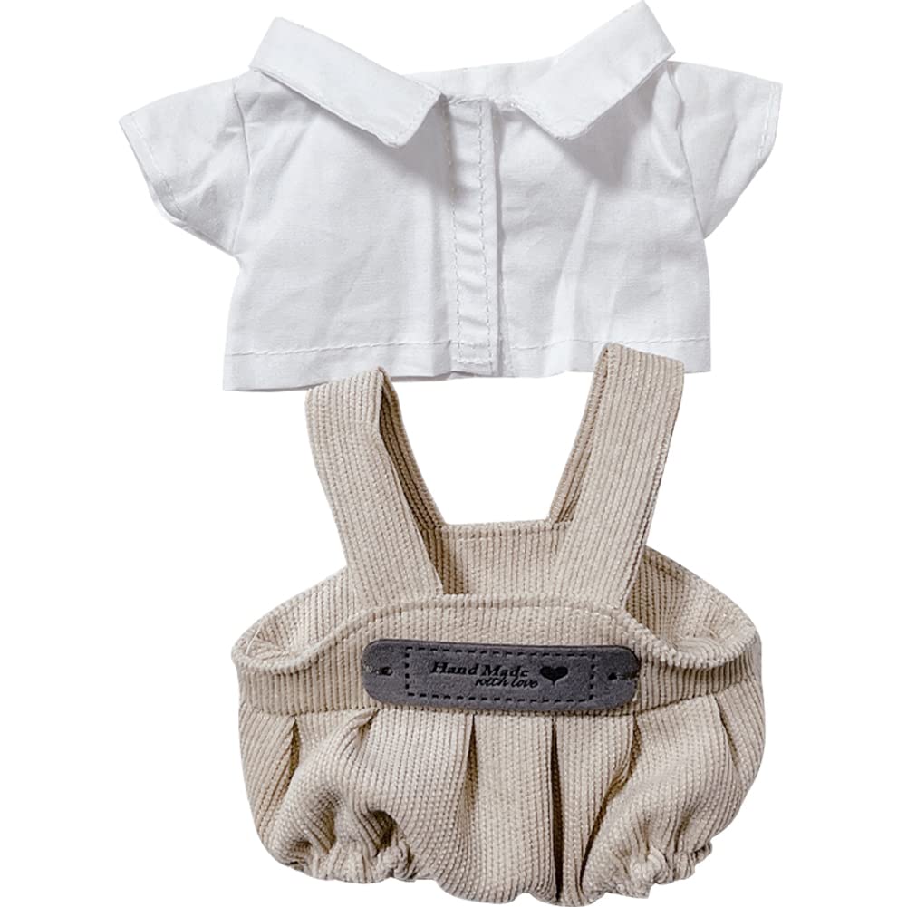 

YUYAKESHI Doll Clothes, Cotton Doll Clothes, Doll Outfits, 20cm Plush Toy Clothes, Cute Shirt, Accessory, Jacket, Plush Toy Apparel Parts (2-piece