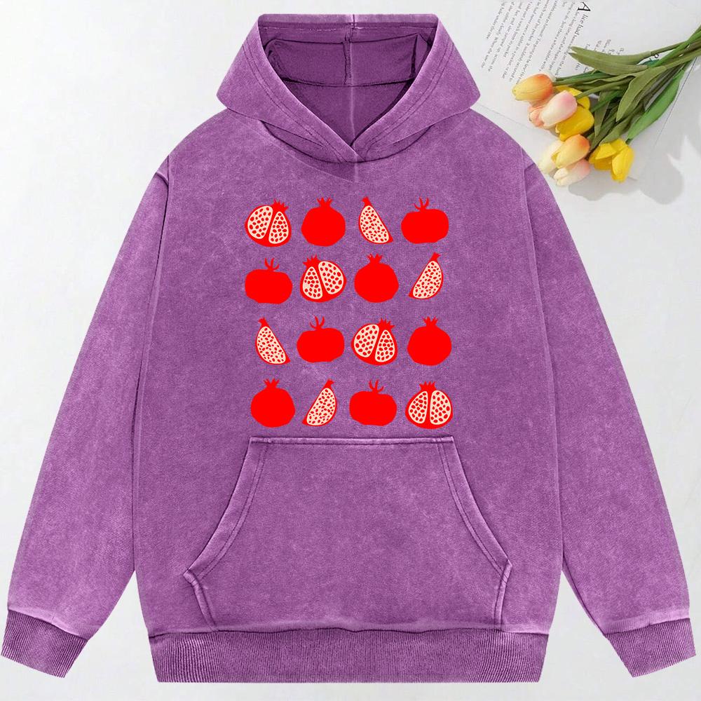 

Иллюстрация Формы Граната Принт Женское Худи Снежной Стирки Осень Свободное Худи Повседневный Свободный Пуловер Винтажный Хлопок 3XL