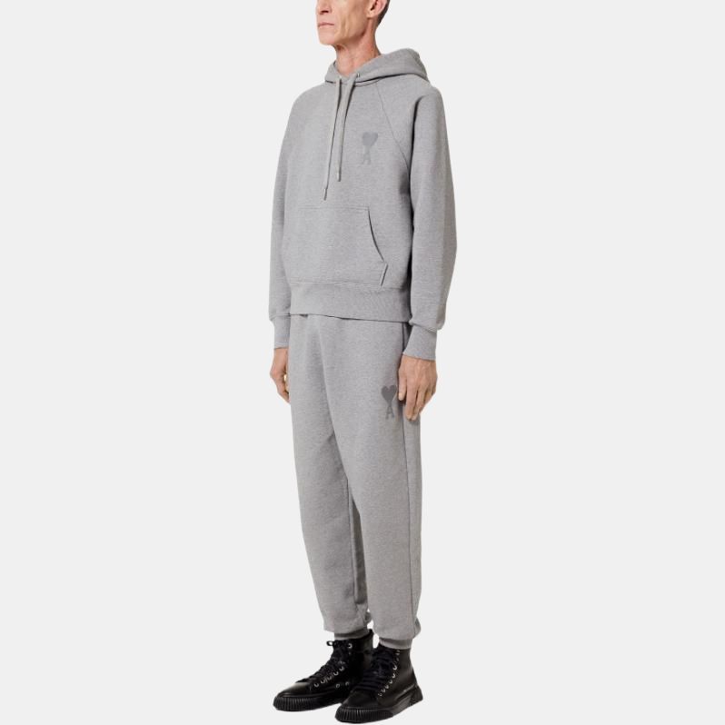 AMIPARIS Sweatshirts Unisex Gray Hooded Moderate Heavyweight USW202747-055