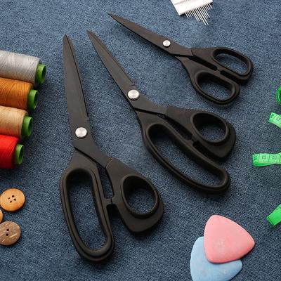 Czarne Tytanowe Nożyczki Biurowe, Stal Nierdzewna Antykorozyjne, Ręcznie Robione do Cięcia Papieru DIY, Do Domowego Użytku, Krawieckiego, Biurowego, Studenckiego