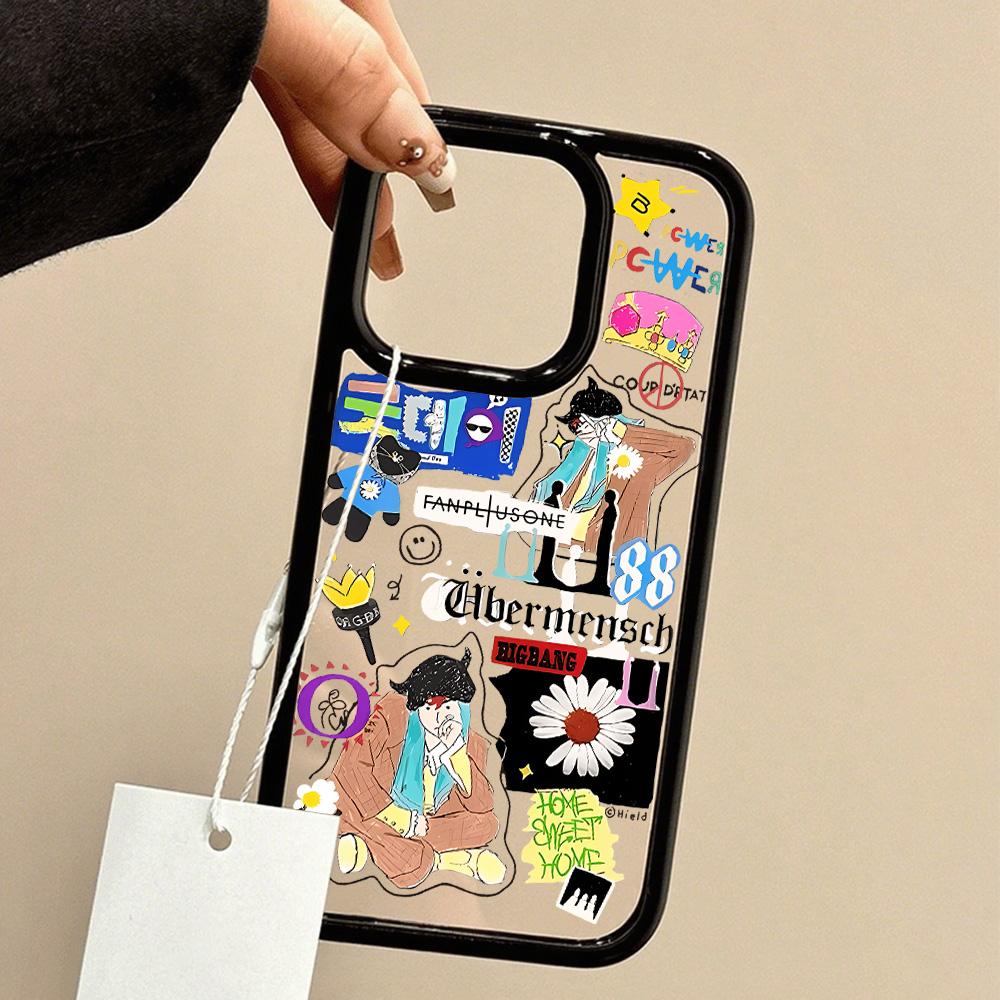 Acrylic Phone Case for iPhone 11 12 13 14 Pro 12 14 16 Pro Max for Samsung A16 A36 A56 S24 FE High-quality Painted Anti-fall Mobile Phone Case