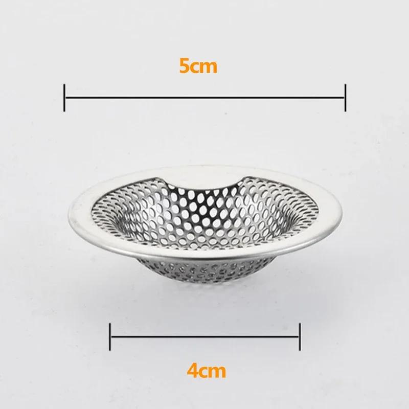 1Pcs Kitchen Sink Filter Stainless Steel Mesh Sink Strainer Filter Bathroom Sink Strainer Drain Hole Filter Trap Waste Screen