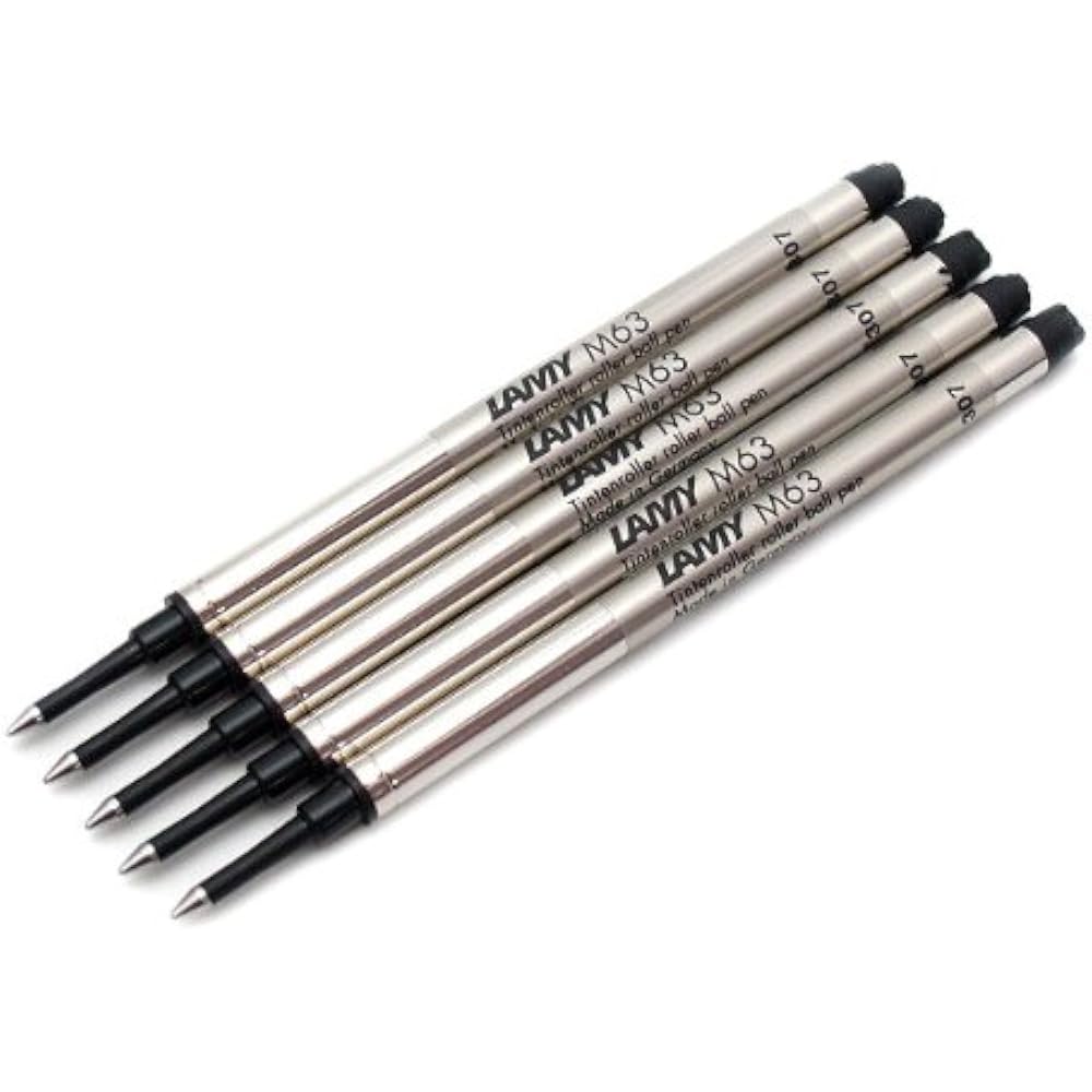 (Lamy) LAMY Rollerball Refills (for Safari Alster Studio Rami 2000) Black LM63BK (Set of 5) [Regu...