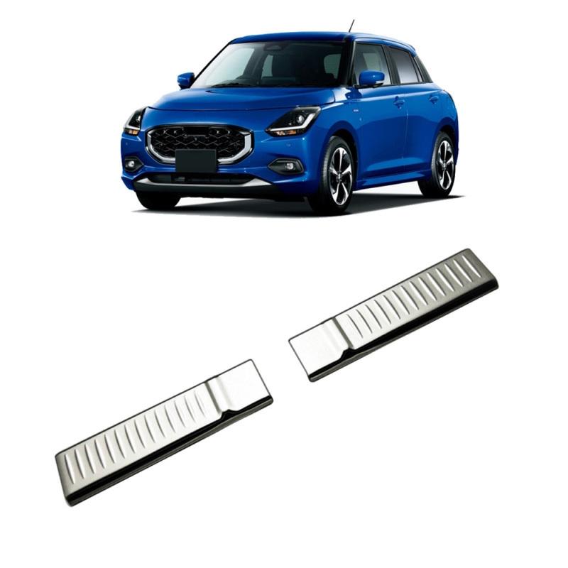 For Suzuki SWIFT ZC/ZD Series 2024 2025 Rear Bumper Foot Tailgate Door Sill Scuff Guard Threshold Plate Sticker Accessories