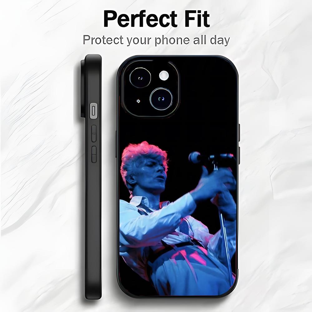 Iconic Legendary Singer D-David Bowie Phone Case Phone Case Soft Packaging Lightweight For iPhone17 16 15 14 13ProMax