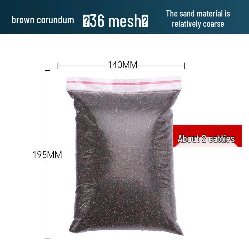 Sandblasting Machine with Brown/White Corundum, Glass Beads, and Emery for Abrasive Sand Use