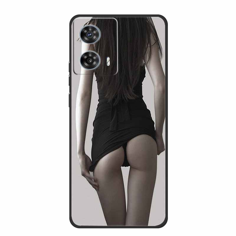 Phone Case For Moto Edge 50 Fusion Back Cover Case Shockproof Black Silicone Soft Funda For Motorola Edge 50 Fusion Case 6.7"