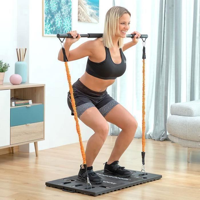 Système d'entraînement complet - InnovaGoods - Gympak Max - Portable - Guide d'exercices - Fitness
