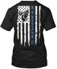 K-9 Flag Police Dog Law Enforcement Handler T-Shirt Size S-4XL