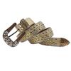 Women's European & American Rhinestone Skull Snake Skin Leather Belt - Extended Denim Style