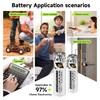 PALO 1.5V AA 3500mWh Rechargeable Battery AAA 1300mWh Lithium-ion Batteries With 8-slot Fast Intelligent Battery Charger