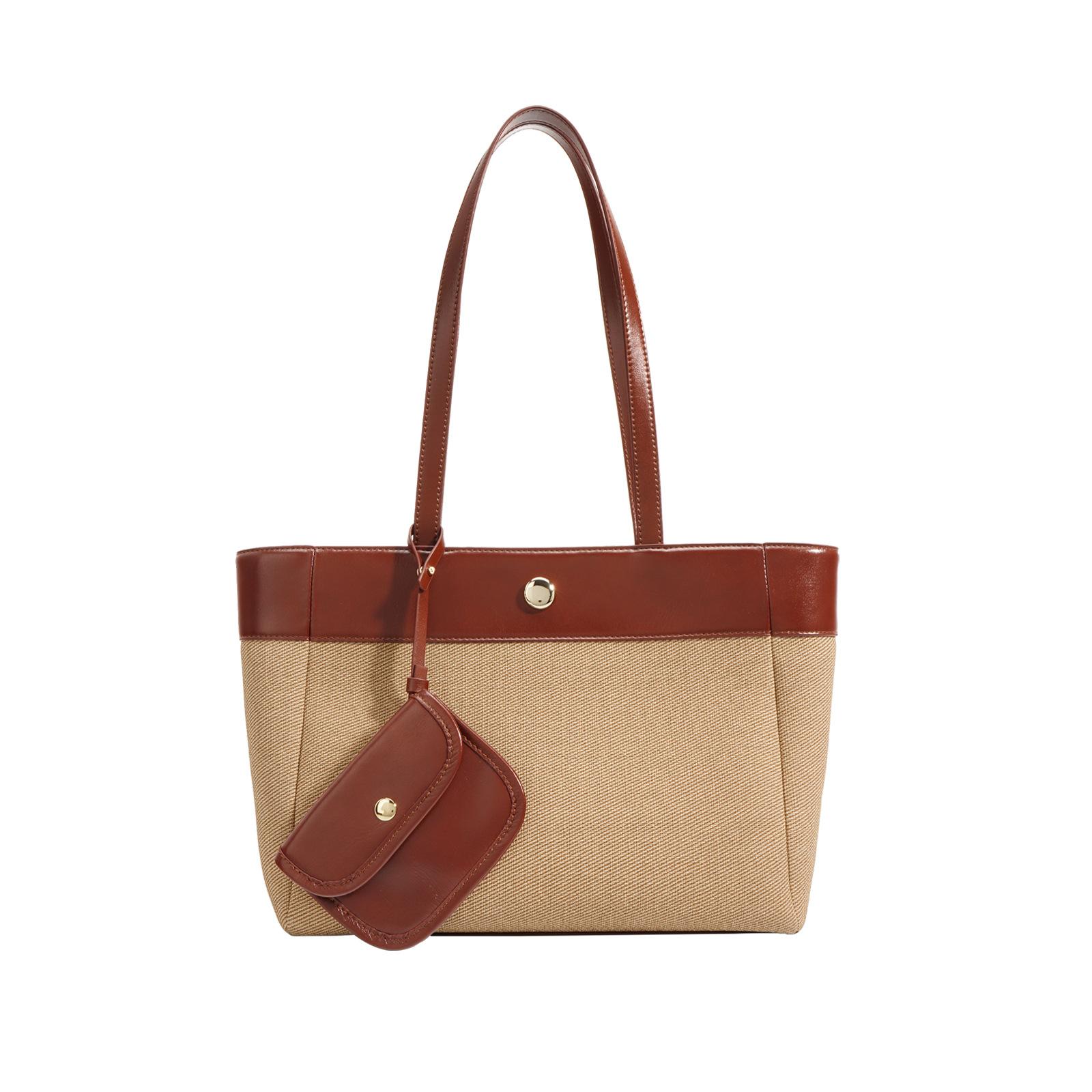 

Простая и вместительная сумка-тоут с цветными блоками, модная и универсальная женская сумка