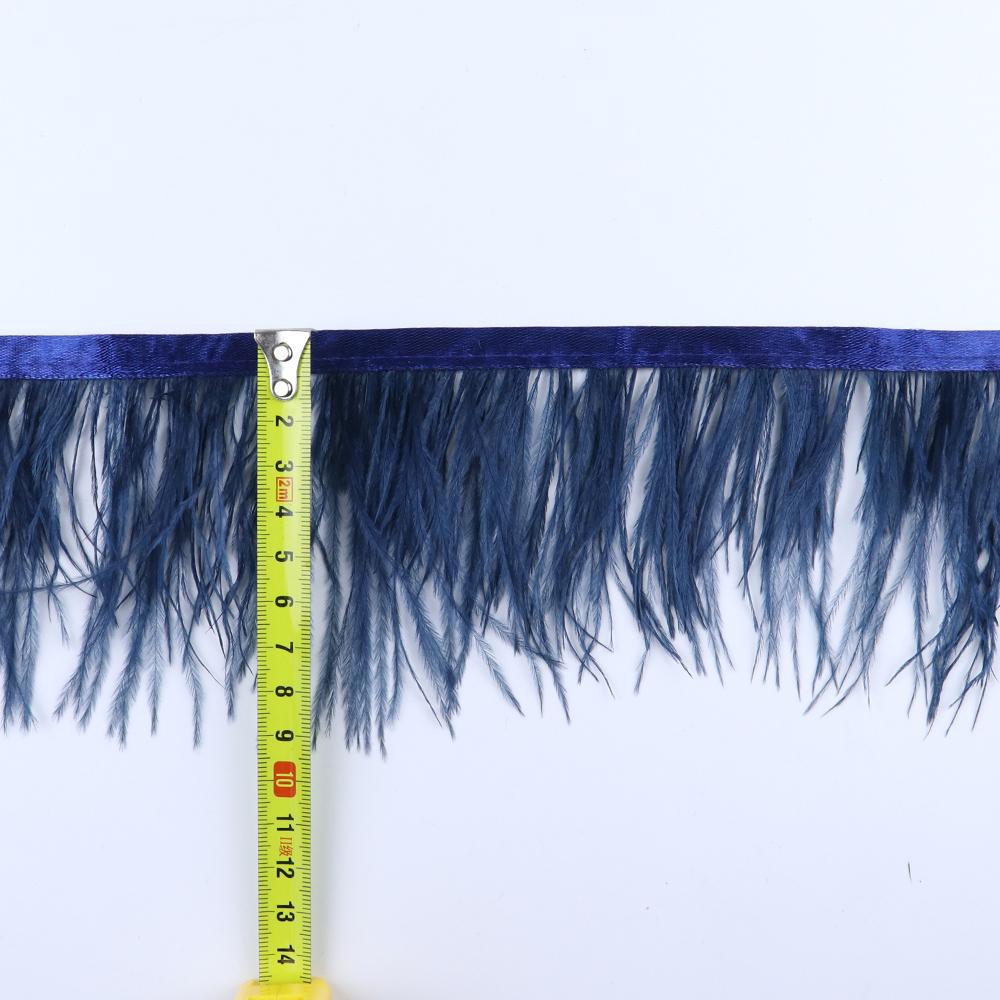 Feather8-10cm Light Purple Ostrich Feather Trims 1m 5m 10m for Crafts High Quality Plume Fringe Cosplay Festivals Clothing Ribbon Decor