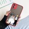 Custodia per telefono divertente anime giapponese Totoro per iPhone 11 12 13 14 Pro Max XR X 8 7 Plus Pro XS Mini Custodie con sensazione di pelle Copertura in silicone