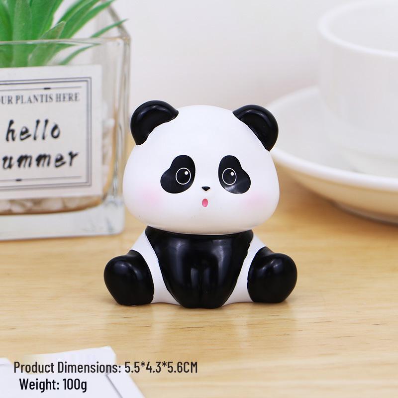 

Panda Fufu Figurine: Cute Decor for Home, Office, or Car – Creative Gift Idea Standard