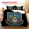 FC Tottenham Hotspur Logo Pattern Bedding Home Decoration Birthday Gift (1 * Duvet Cover + 2 * Pillowcase, Without Core)