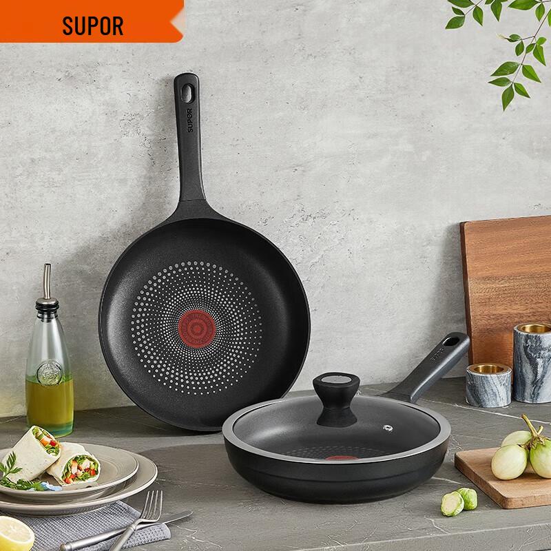 SUPOR Red Dot Lightweight Aluminum Frying Pan