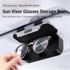 ABS Auto Sunglasses Organizer Flocking Inner Eyeglasses Protection Box  Automobile