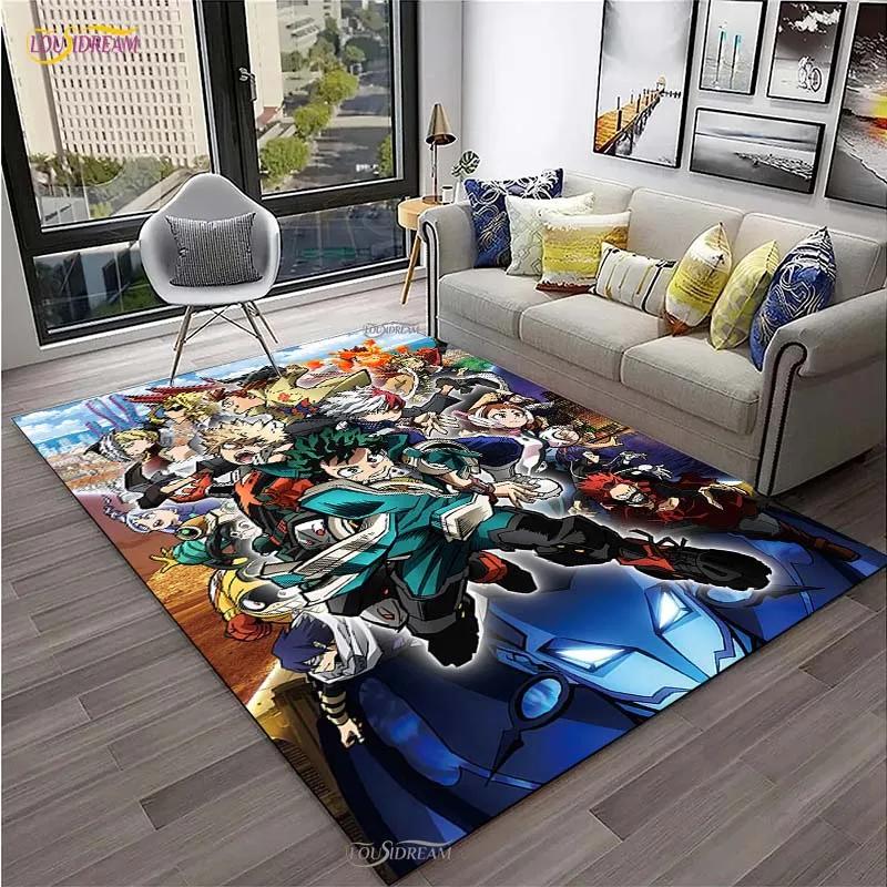 Cartoon My Hero Anime Carpet for Living Room Bedroom Rug Kitchen Kids Door Unslip Floor Mats Birthday gift photography props Rug