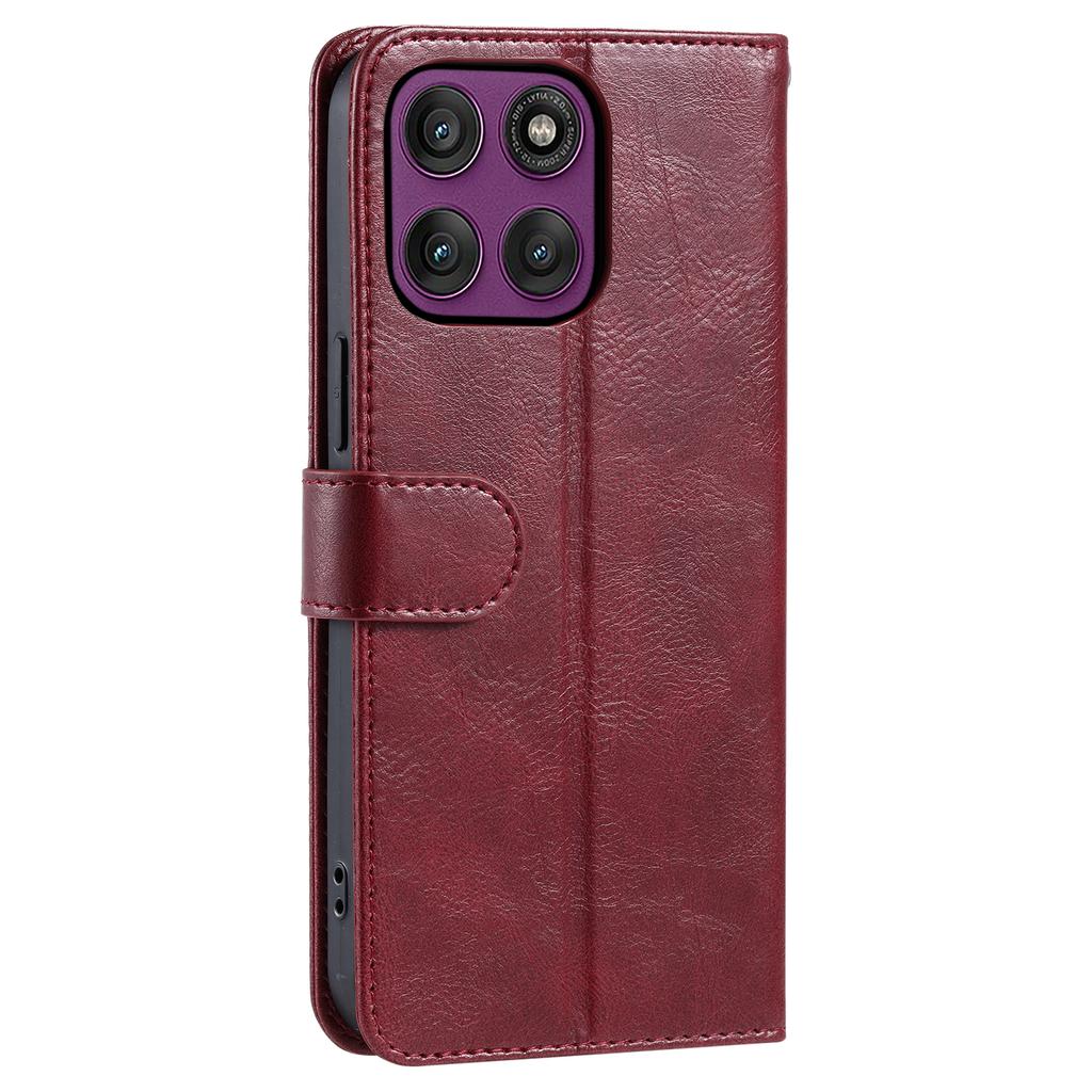 For Motorola Moto G86 5G Case 6 Card Slots PU Leather Anti-Fall Phone Cover with Wrist Strap