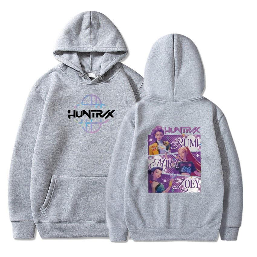 European & American 2025 KPOP Demon Hunting Girl Group Fleece Sweatshirt - Autumn/Winter Kids' Hooded Fashion.