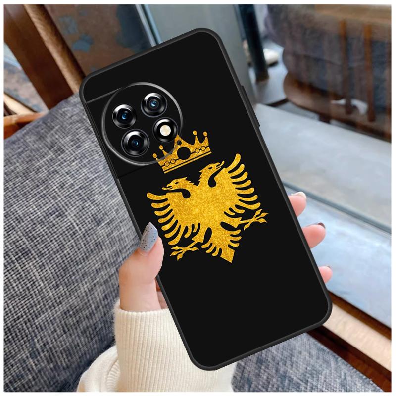 Albania Albanians Flag Case For OnePlus 13 15 13R 13T 12 12R 11 9 10 Pro 10T 8T Nord 5 CE 2 3 4 Lite N20 N30 Coque