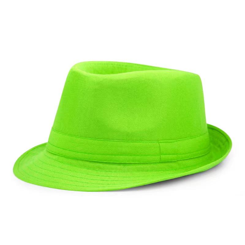 Letni Jednolity Jasny Kolor Kapelusz Przeciwsłoneczny Brytyjski Kapelusz Jazzowy Cylinder Męski Cylinder Zimowy Kapelusz Jazzowy Ciepły dla Osób w Średnim i Starszym Wieku Kapelusz Fedora