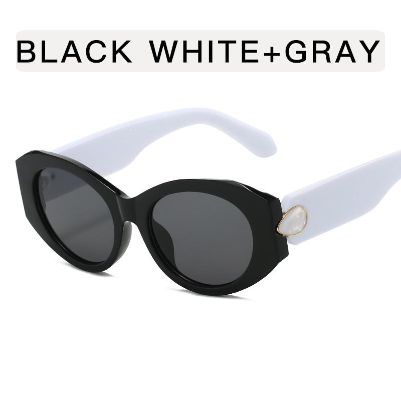 European American Stylish Sun Glasses for Women Cat Eye Shape UV Protection Ladies Sunglass Holiday Travelling Outdoor Sunglass