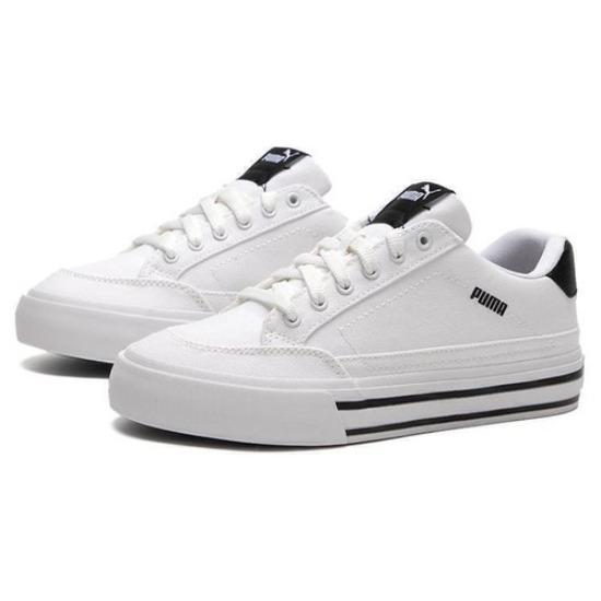 PUMA Court Classic Vulc White Black - 395020-02 Men's Shoes