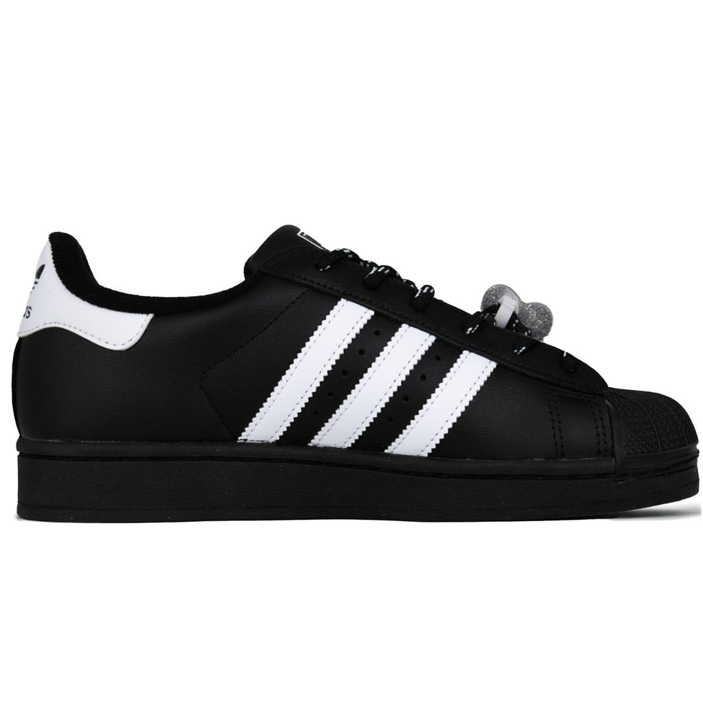 Adidas Originals Superstar 2 Shell Head, Cool Cat Low top Skateboard Shoes Unisex Black White JI0079(Team1664-)
