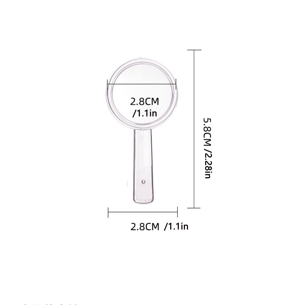 10pcs High-definition Fresnel lens Loupe Handheld Magnifier  Reading  Books
