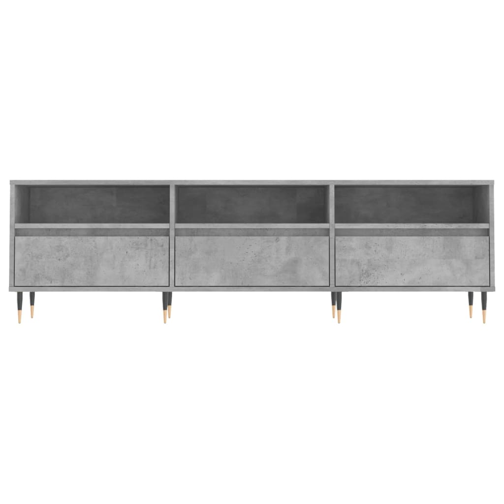 vidaXL TV-Schrank Betongrau 150x30x44,5 cm Holzwerkstoff