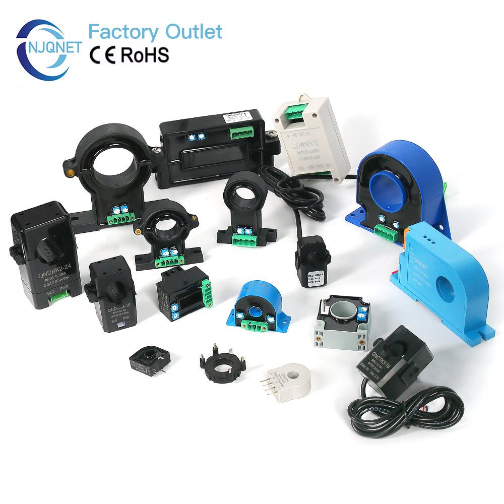 QNDBK2-16 AC 5A 10A 20A 50A 100A Out 4 20mA Split Core Current Transducer Clamp Current Sensor 420mA Transformer Ct Transmitter
