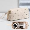 Spacious Multi Compartment Travel Toiletry Bag for Organizing Hair Styling Tools and Cosmetics Lightweight Foldable